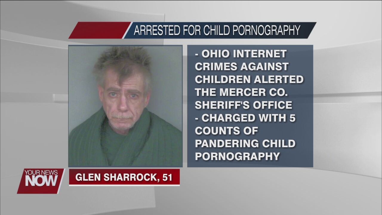 A Celina man gets arrested on multiple counts of child pornography